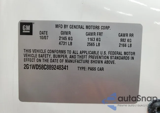 2G1WD58C889248341: 90517135