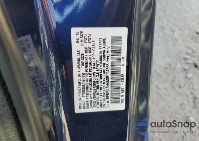 5FNRL5H48GB094868: 84065605