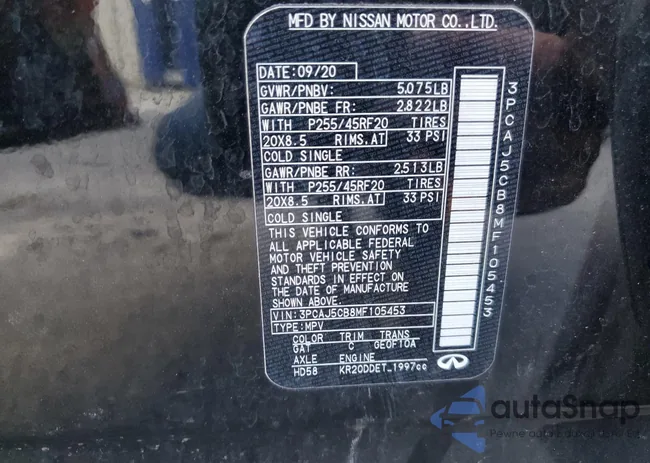 3PCAJ5CB8MF105453: 71796115