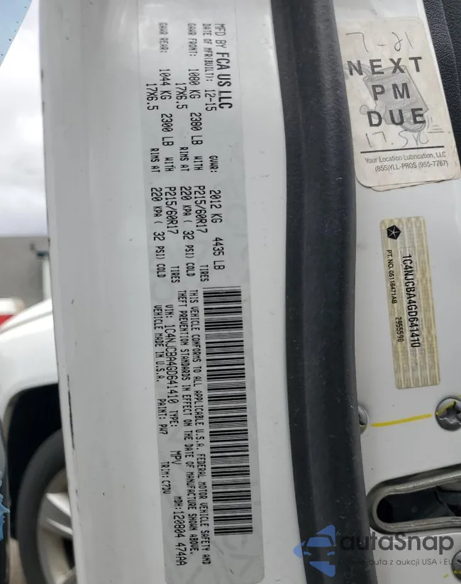 1C4NJCBA4GD641410: 91125415