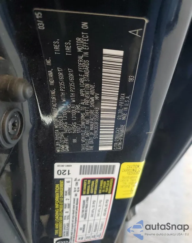 5TDYK3DC8FS595849: 84948895