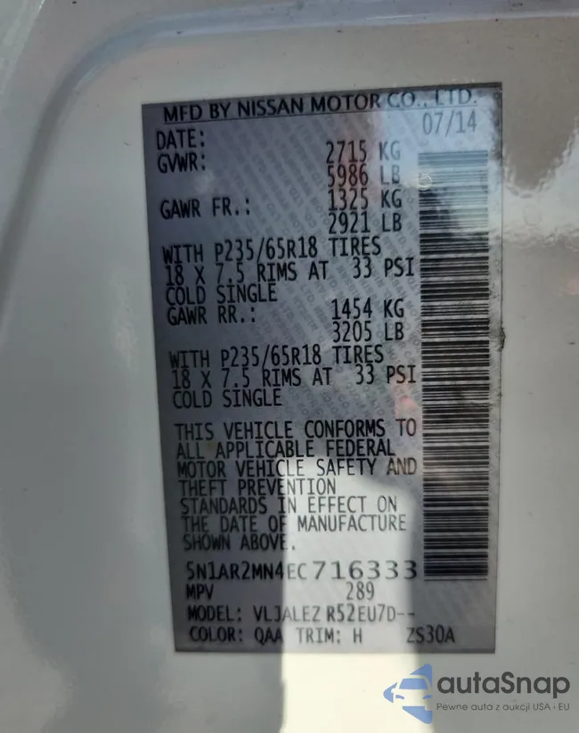 5N1AR2MN4EC716333: 82592435