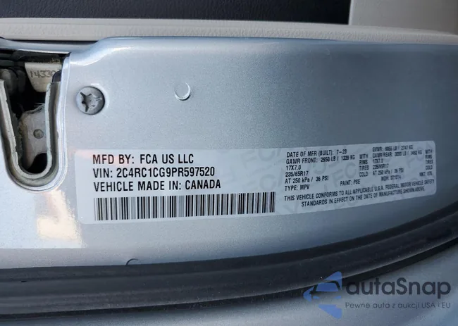 2C4RC1CG9PR597520: 90238945