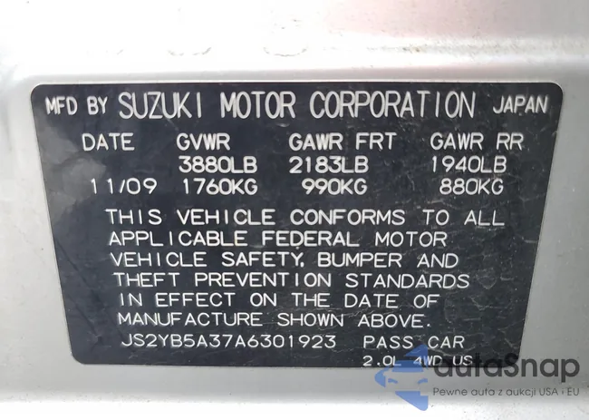 JS2YB5A37A6301923: 90641735