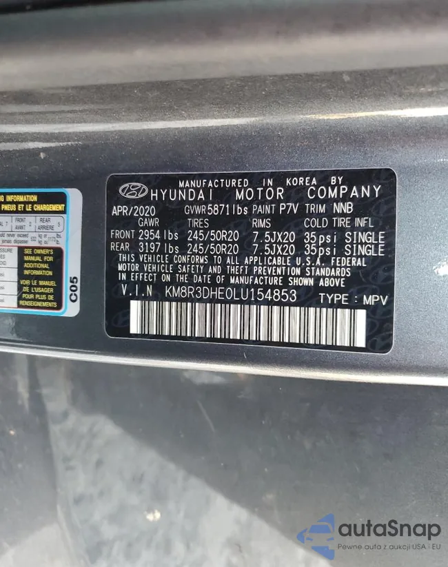 KM8R3DHE0LU154853: 84555375