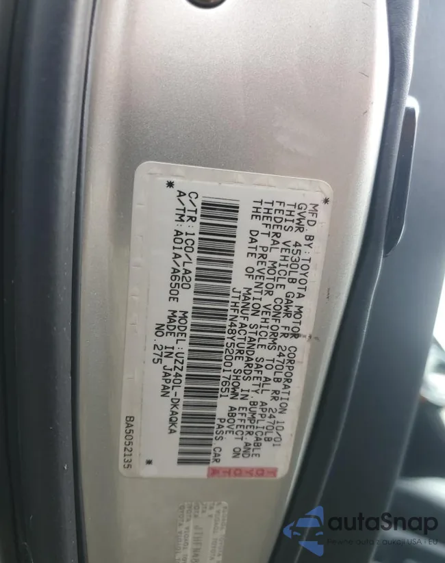 JTHFN48Y520017651: 82631215