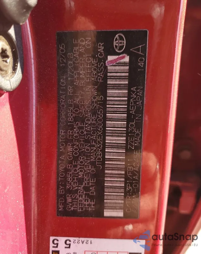 JTDBR32EX60065715: 89632995