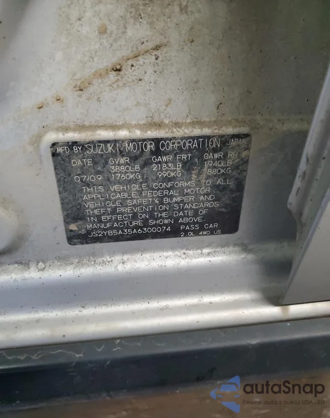 JS2YB5A35A6300074: 89640715