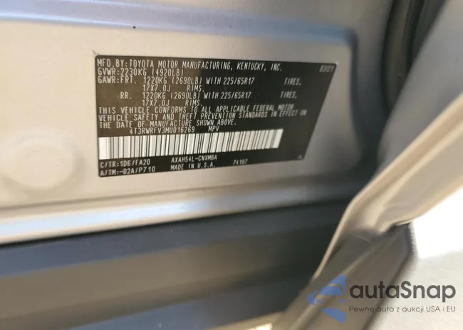 4T3RWRFV3MU016269: 84951355