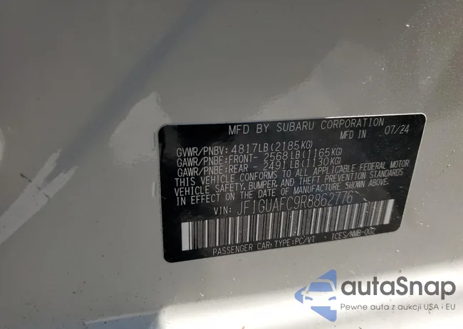 JF1GUAFC9R8862776: 87243715