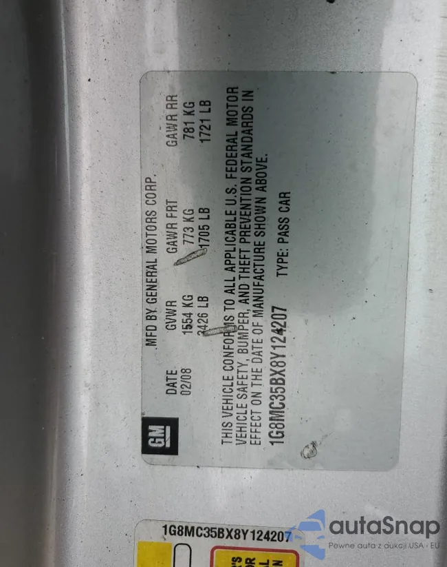 1G8MC35BX8Y124207: 84966585