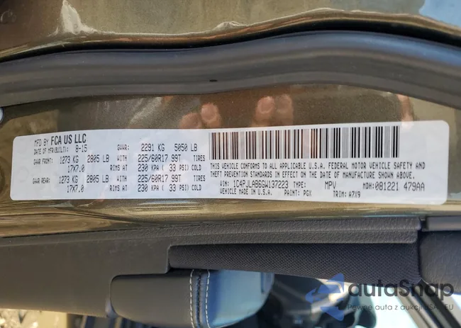 1C4PJLAB6GW137223: 89529525