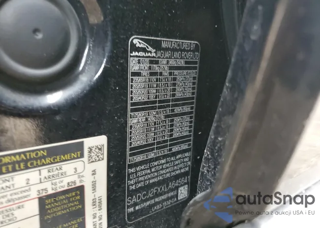 SADCJ2FXXLA645641: 82727165