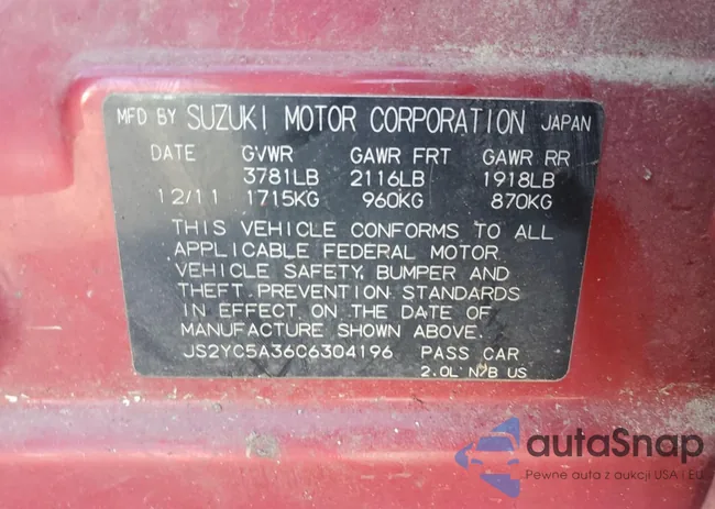 JS2YC5A36C6304196: 82477135