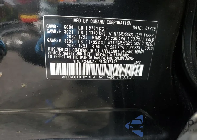 4S4WMAPD9L3417337: 86117035