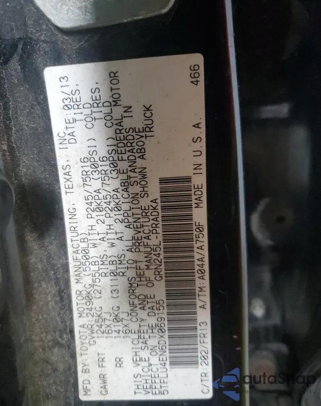 5TFLU4EN6DX069155: 87298135