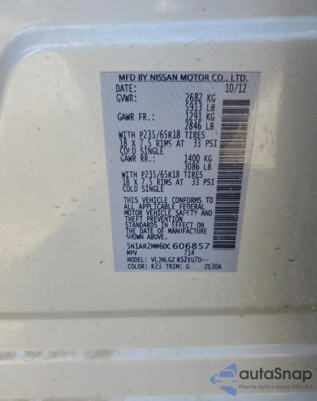 5N1AR2MM6DC606857: 85602655