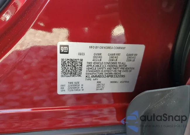 KL4MMBS24PB152095: 90522875