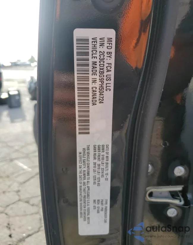 2C3CDXBG9PH504724: 84566605