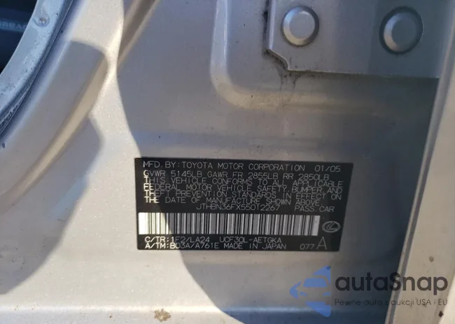 JTHBN36FX55012267: 87234355