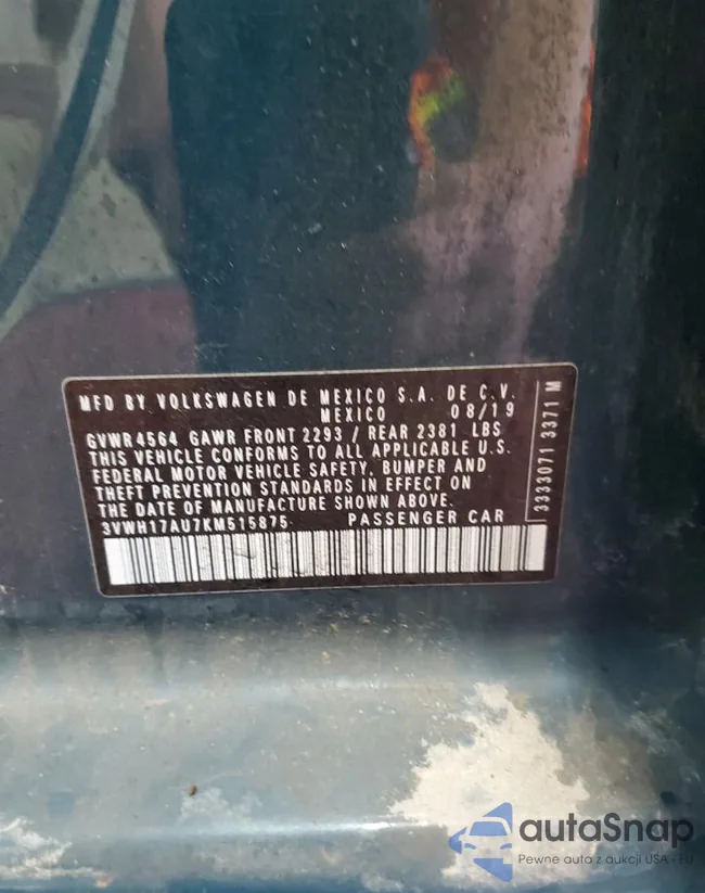 3VWH17AU7KM515875: 85490095