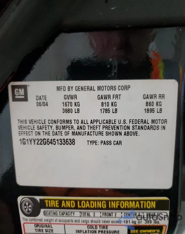 1G1YY22G645133638: 87247835