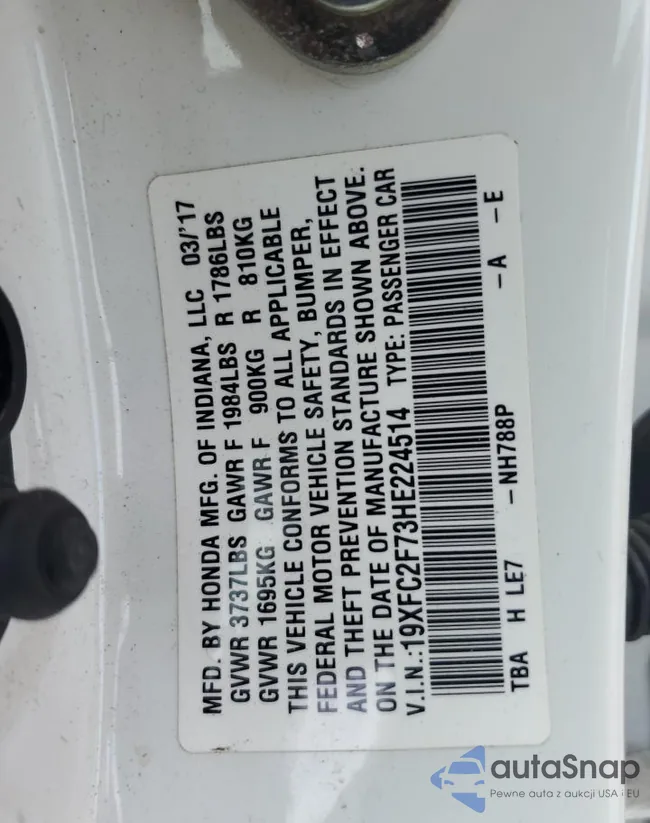 19XFC2F73HE224514: 85562085