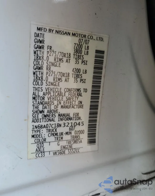 1N6BA07C18N321045: 82478035