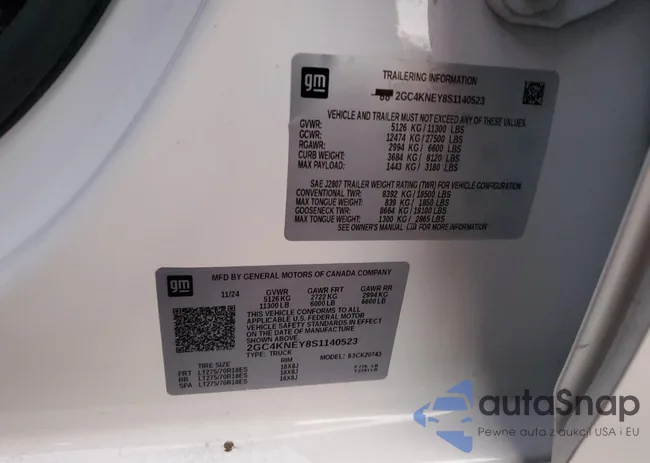 2GC4KNEY8S1140523: 86786685