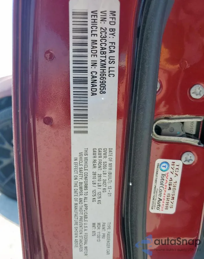 2C3CCABTXMH669058: 84984325