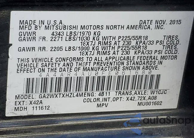 4A4AR4AU0FE061680: 89681775