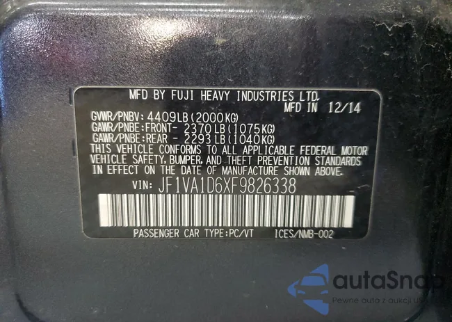 JF1VA1D6XF9826338: 86885075