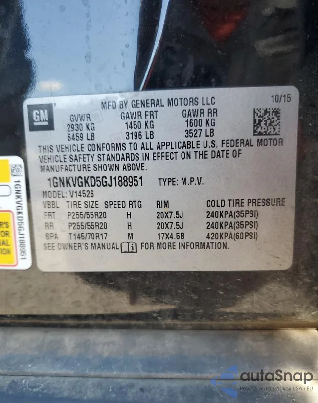 1GNKVGKD5GJ188951: 82312235