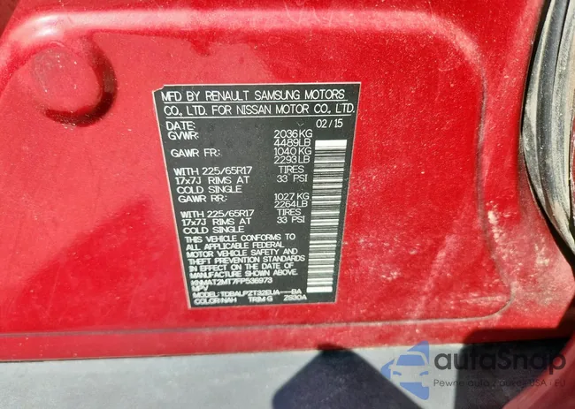 KNMAT2MT7FP536973: 84865405