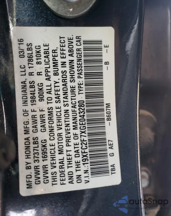 19XFC2F7XGE043280: 90347375