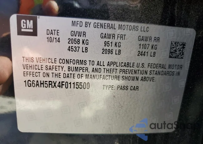 1G6AH5RX4F0115500: 84171975