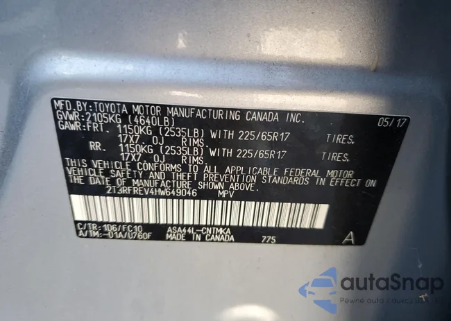 2T3RFREV4HW649046: 82315595