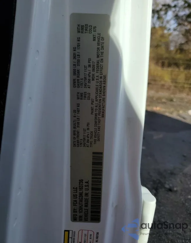 1C6HJTAG3NL163736: 90641335