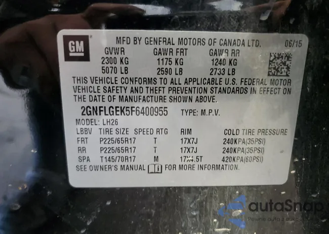 2GNFLGEK5F6400955: 82555215