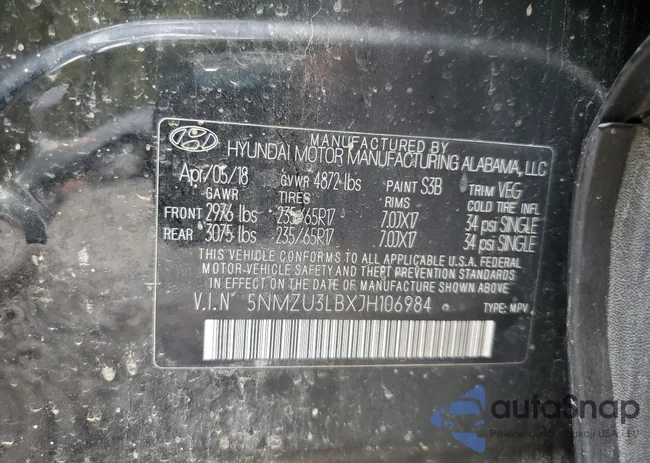 5NMZU3LBXJH106984: 85736695