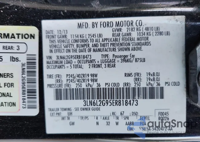 3LN6L2G95ER818473: 90846745