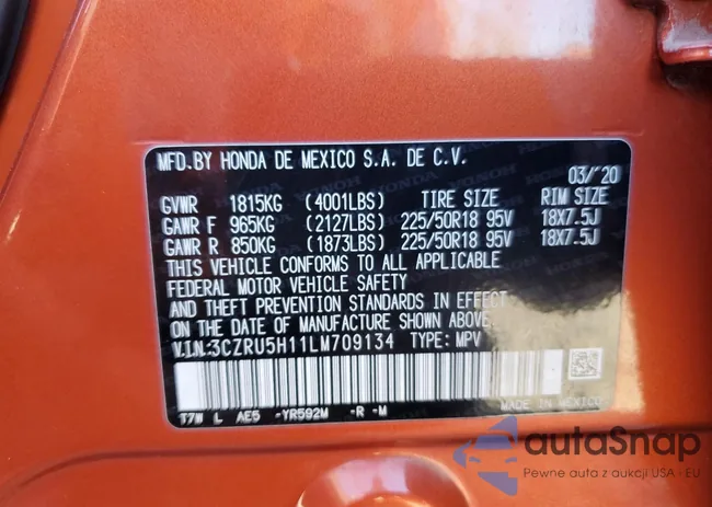 3CZRU5H11LM709134: 85642455