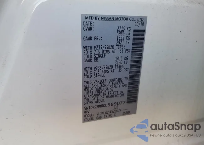 5N1DR2MM0KC589077: 82667335