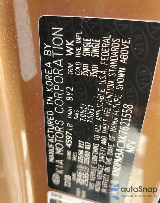 KNDPM3ACXK7621558: 90654045