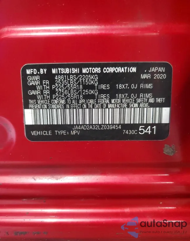 JA4AD2A32LZ039454: 86657185