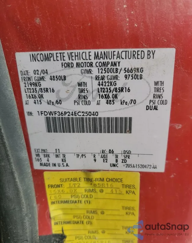 1FDWF36P24EC25040: 75458175