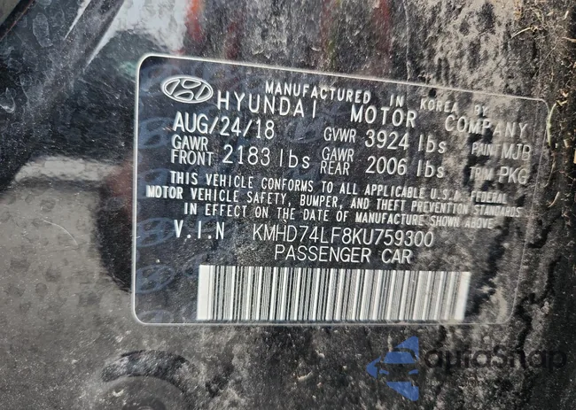 KMHD74LF8KU759300: 90129035