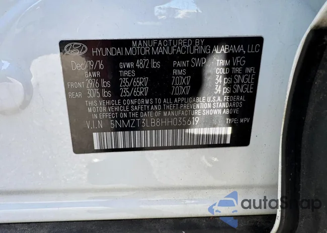 5NMZT3LB8HH035619: 89575985