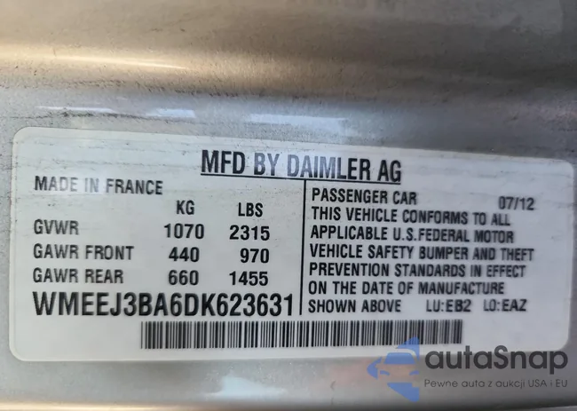 WMEEJ3BA6DK623631: 90112595