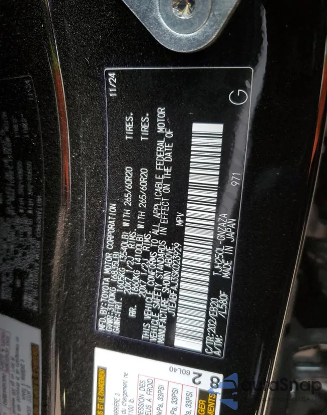 JTEABFAJ3SK023929: 86190765